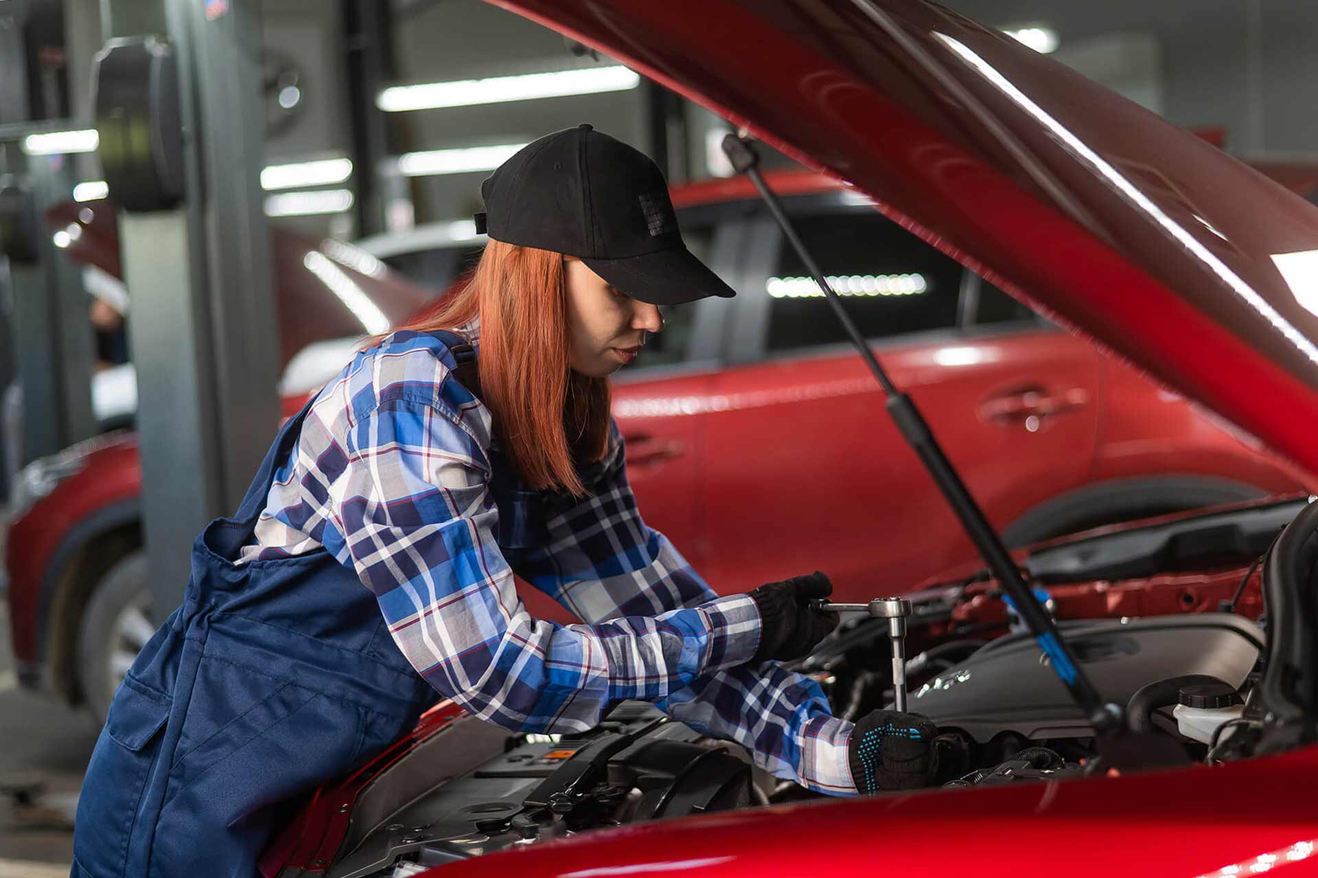 Shop work at Exclusive Automotive