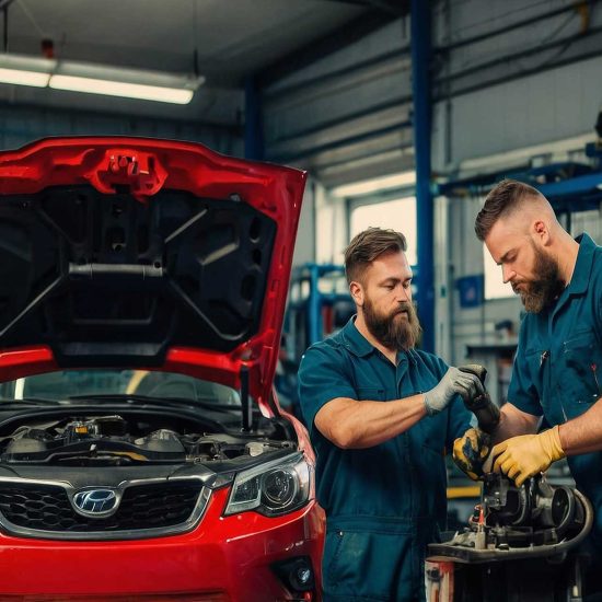 Collision repair work at Exclusive Automotive